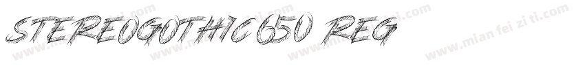 StereoGothic-650 Reg字体转换
